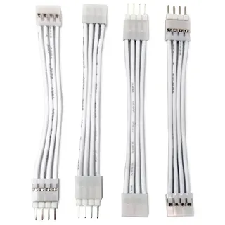 Light Solutions Cable for Philips Hue Gradient LightStrip - 5cm - White - 4 pcs