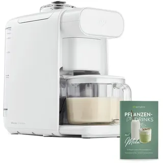 Springlane Pflanzendrinkbereiter Mila – Motorleistung 210 W, Heizleistung 1000 Watt, Mixer, Sojadrinkbereiter, 15.300 U/min, Touchdisplay, 0,6 Liter, weiß - Weiß