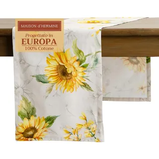 Maison d'Hermine Tischläufer, 100 % Baumwolle, einlagig, 150 cm lang, für Zuhause, Küche, Esszimmer, Party, Hochzeit, Brautparty, Muttertagsgeschenke (50 cm x 150 cm)