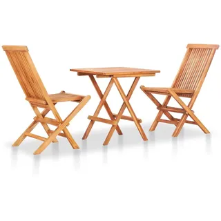 vidaXL Bistro-Set 3-tlg. Braun