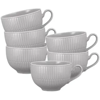 SELTMANN WEIDEN Milchkaffeetassen Amina 0,35 l Grau 6 St.