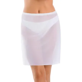 Teyli Unterrock Damen - Unterrock Damen kurz- Unterrock Damen Knielang - Petticoat Kleid Angenehm für den Körper Weiß 3XL