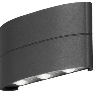 Konstsmide Außenwandleuchte Aluminium 9,5 cm inkl. Bewegungsmelder anthrazit