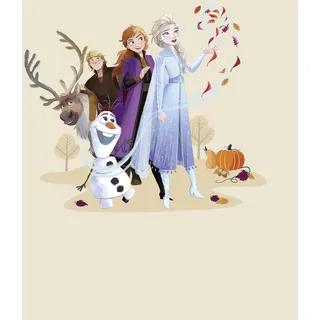 KOMAR Wandbild Disney Frozen Autumn Feeling 50 cm x 70 cm Beige