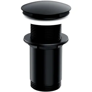 Omnires A716BL, Klick-Klack-Stöpsel für Waschbecken ohne Überlauf KLIK-KLAK, Matte black