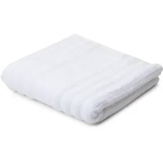 Gözze - Mailand Frottier-Handtuch, Weich und saugfähig, 70% Bio-Baumwolle/30% Viskose (Bambus), Vegan, 50 x 100 cm - Weiß