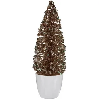 Weihnachtsbaum klein Minze Kunststoff champagne 9 x 28 x 9 cm - Bunt