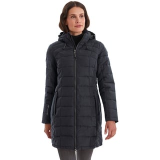 KILLTEC SKANE WMN QUILTED PRK - Damen Jacke mit abzippbarer Kapuze - Übergangsjacke ist wasserabweisend, schwarz, 48, 35618-000