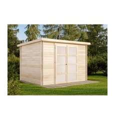 Alpholz Gartenhaus Umea Flachdach 308 cm x 276 cm Natur