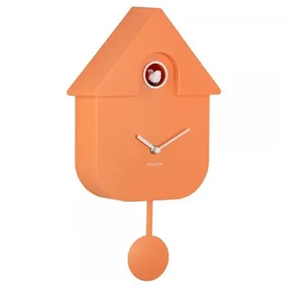 Karlsson Kuckucksuhr Modern Cuckoo soft Orange | 8,5x21,5x41 cm - Orange