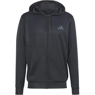 adidas Train Essentials Seasonal Kapuzenjacke Herren Schwarz S