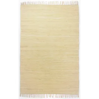 THEKO Happy Cotton Teppich 100% Baumwolle 100_Natural Rechteckig 40x60 cm, Beige