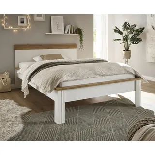 OTTO home Home affaire Einzelbett »WESTMINSTER Bett im Landhausstil, Doppelbett, Bettgestell« in verschiedenen Farben verfügbar, Liegefläche 90/140/180x200 cm,