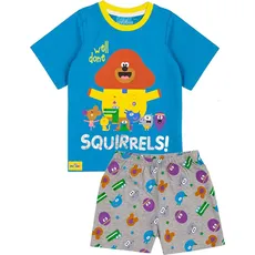 Hey Duggee, Jungen, Pyjama, Well Done Squirrels Schlafanzug mit Shorts  Jungen, Blau, (98)
