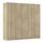 Drehtürenschrank Alabama 226 x 210 x 54 cm Eiche Sonoma
