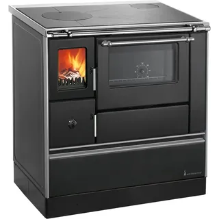 Westminster Küchenherd K76F-90 Stahl Backfach Rechts Schwarz 7,6 kW