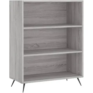 vidaXL Bücherregal Grau Sonoma 69,5x32,5x90 cm Holzwerkstoff