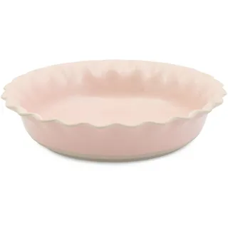 Jamie Oliver Big Love Richtige Kuchenform, Runde Steingut-Backform mit Wellenkanten, spülmaschinen- und mikrowellengeeignet, Rosa, 28x6cm