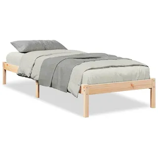 vidaXL Massivholzbett Extra Lang ohne Matratze 100x220 cm Kiefernholz - Braun