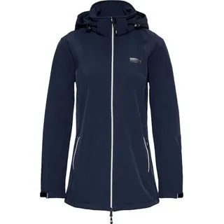 Nordberg Ronda - Softshell Outdoor Sommerjacke Damen - Navy/Dunkelblau Melange - Größe S - Blau
