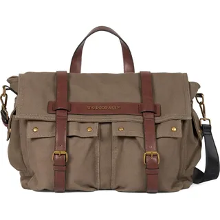 U.S. POLO ASSN. Umhängetasche Businesstasche Lubbock Messenger Military Green khaki - Grün
