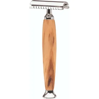 Rasierhobel MILANO Olivenholz-Griff hochwertig elegant ERBE Solingen Germany