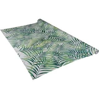 Venilia Klebefolie | Blätter Palmenblätter Tropisch Dschungel Optik | 90 cm x 2,6 m, Stärke 160μ | selbstklebende Möbel-Folie, Dekofolie, Tapete, Küchenfolie | PVC ohne Phthalate | Made in EU