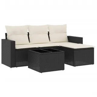 VidaXL 3251213, Cremefarben, Rattan, Gehärtetes Glas, 110 kg, Erwachsene & Kinder, 550 mm, 550 mm - Beige