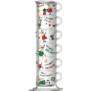 Bialetti Espressotasse 0,09 l Bunt 7 St.