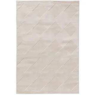 benuta Teppich Claire Cream 200x300 cm , Creme , Kunststoff , Rechteckig , 200x300 cm , pflegeleicht , Teppiche und Böden, Teppiche