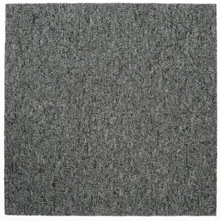 Teppichfliese , Dunkelgrau , Textil , quadratisch , 50x50 cm , Blauer Engel , für Fußbodenheizung geeignet, rutschfest, stuhlrollengeeignet , Teppiche und Böden, Bodenbeläge, Teppichfliesen