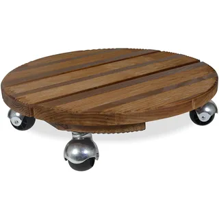 Louis Moulin Basis 4 Rollen, Holz, 37 x 37 x 9.5 cm, 8501