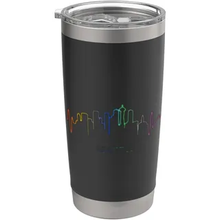 Skyline von Seattle Washington für Touristen und Bürger Doppelwandiger Edelstahl-Thermobecher