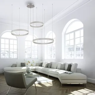 just light. JUST LIGHT LILLUTI 15156-55 LED-Pendelleuchte LED 52W Stahl