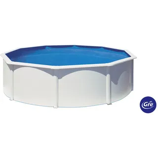 Gre Pool-Set , Weiß , Metall , 120 cm , Freizeit & Co, Pools & Wasserspaß, Pools, Stahlwandpools