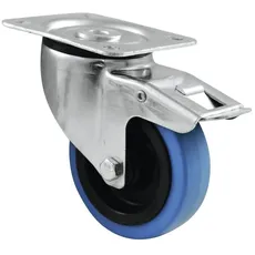 Bild Lenkrolle 100mm BLUE WHEEL mit Bremse