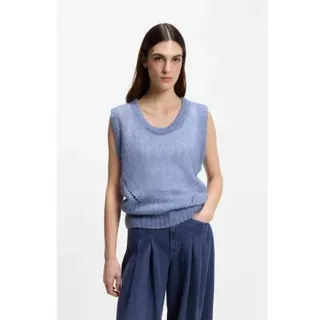 BOSS für Damen. 50554634 Top Frignac blau (S), Lässig, Polyamid, Ärmellos / Hosenträger