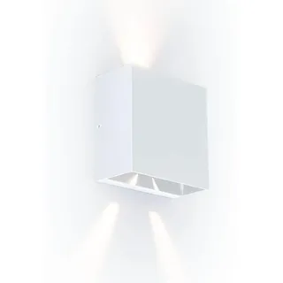 Wandleuchte LUTEC "Gemini Beams" Outdoor LED 10W 1000Lm [LU-5104003032] - Weiß