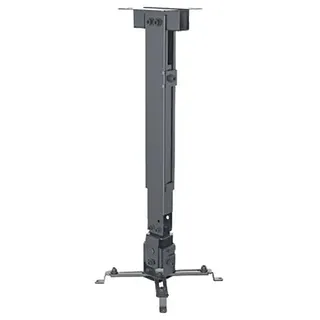Manhattan Universal Decken- und Wandhalterung für Beamer, Traglast bis zu 20 kg, neig-, schwenk- und höhenverstellbar, schwarz