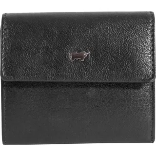 Braun Büffel Leder Geldbörse Anna RFID 4CS Flap Wallet Black schwarz - Schwarz