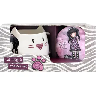 Safta Artikel, Tasse und Untersetzer Set Gorjuss Ruby Wild Unisex Kinder, mehrfarbig, M, bunt, Medium