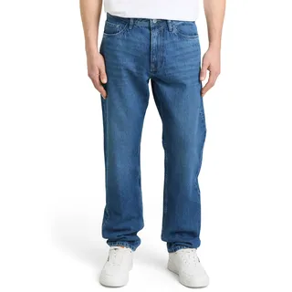 Tom Tailor 5-Pocket-Jeans gerade used mid stone Blau 33/32