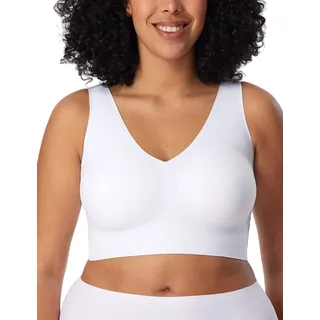 SCHIESSER Damen nahtloses Bustier mit herausnehmbaren Pads - Invisible Soft, Weiss_170364, 36