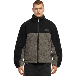 Karl Kani Herren Jacket Signature Rubber Patch Teddy black M