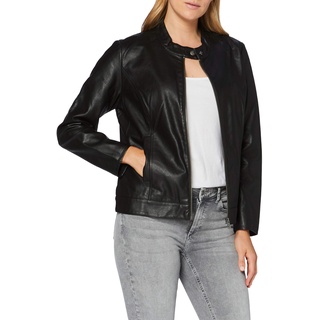 ONLY Carmakoma Damen CARROBBER Faux Leather Jacket NOOS Lederjacke, Schwarz, 50