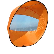 Kajak Boot Windsegel 106,7 cm Faltbares Board Segel mit transparentem Fenster, Kanus Downwind Windpaddel für Kajak Boot Segelboot Kanu Faltbarer Stil