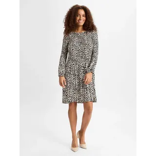 Cartoon A-Linien-Kleid Schwarz/Weiß 42