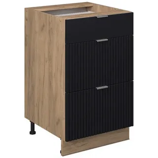 Vicco Schubladenschrank Fame-Line 50 x 51,6 x 82 cm Schwarz