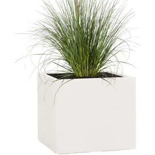 Pflanzwerk® Pflanzkübel Cube Sand 45x55x55cm *Frostbeständiger Blumenkübel* *UV-Schutz* *Qualitätsware*
