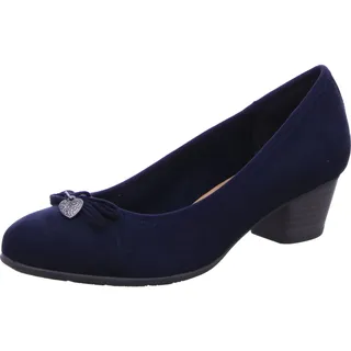 s.Oliver Damen Pumps mit Schleife Kleiner Absatz, Blau (Navy), 37 EU